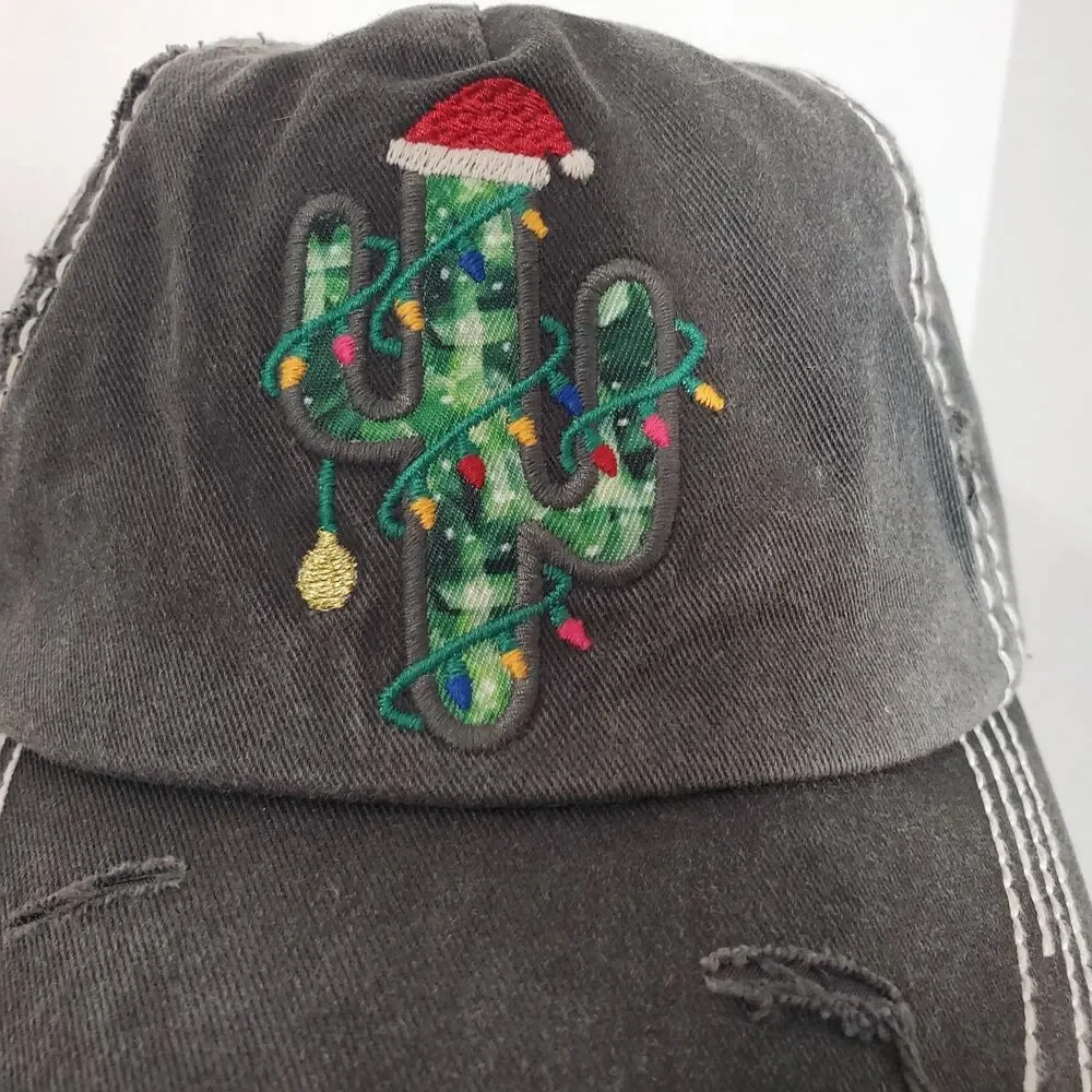 KBETHOS Vintage‎ Cactus Baseball Cap Hat, Christmas Cactus. Strapback.